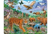 Palapelit - Larsen Puzzles Puzzle Siberian tiger summer - 36 pieces Maxi (36.5x28.5 cm) Lattia - FH39