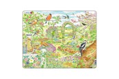 Palapelit - Larsen Puzzles Puzzle birds and flowers in the garden - 60 pieces Maxi (36.5x28.5 cm) Lattia - FH37