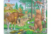 Palapelit - Larsen Puzzles Puzzle Forest Animals - 29 pieces Maxi (36.5x28.5 cm) Lattia - FH36