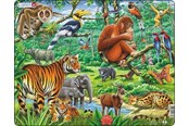 Palapelit - Larsen Puzzles Puzzle Jungle Animals - 20 pieces Maxi (36.5x28.5 cm) Lattia - FH24