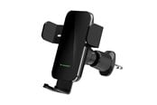 Puhelin - Adapterit & Laturit - Wozinsky WEDZ-3Y8S clamp car holder with 15W inductive charger for phone on the air vent - black - 5907769372537