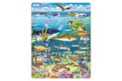 Palapelit - Larsen Puzzles Puzzle Marine Life in the North Atlantic - 60 pieces Maxi (36.5x28.5 cm) Lattia - FH13