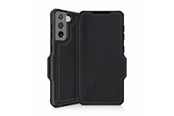 Puhelin - Kannet ja kotelot - ITSKINS HYBRID FOLIO cover for Samsung Galaxy S21 + 4G / 5G®. Black with recycled leather - SG3P-HYBRF-BKRL