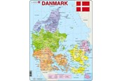 Palapelit - Larsen Puzzles Puzzle Denmark Political - 70 pieces Maxi (36.5x28.5cm) Lattia - A6