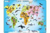 Palapelit - Larsen Puzzles Puzzle Animals in the World - 28 pieces Maxi (36.5x28.5 cm) Lattia - A34