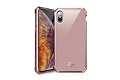 Puhelin - Kannet ja kotelot - ITSKINS HYBRID GLASS cover for iPhone XS Max®. Rose - APXP-IRIDM-ROSE