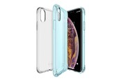 Puhelin - Kannet ja kotelot - ITSKINS NANO DUO cover for iPhone XS Max®. Light blue and transparent - APXP-2N1ZG-LBTR