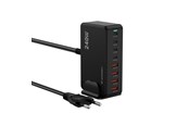 Puhelin - Adapterit & Laturit - Wozinsky 240W GaN QC3 Charging Station - Black - 5907769385087