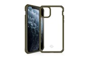 Puhelin - Kannet ja kotelot - ITSKINS HYBRID SOLID cover for iPhone 11 Pro Max / XS Max®. Olive green and transparent - APXM-HYBSO-KATR