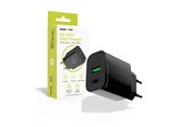 Puhelin - Adapterit & Laturit - Mobile Origin PD20W Wall Charger MO12 - black - 1 USB-A + 1 USB-C - FRL-PD20W-MO12-BLK