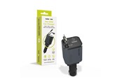 Puhelin - Adapterit & Laturit - Mobile Origin 4in1 50W Car Charger CA28 - USB-C + USB-A USB-C and Lightning Cable - MO-CCH-CA28