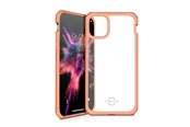 Puhelin - Kannet ja kotelot - ITSKINS HYBRID SOLID cover for iPhone 11 Pro / XS / X®. Plain coral and transparent - APXE-HYBSO-PCTR