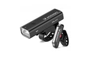 Polkupyörän valot - Wozinsky WSBLB2 Front (400 lm) and Rear USB-C Bike Light Set - Black - 5907769372452