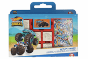 Kirjoitus- ja piirustustarvikkeet - Hot Wheels Coloring Set with Stamps 41pcs. - 7143