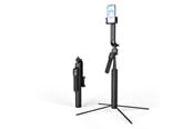 Puhelin - Muut lisävarusteet - Wozinsky WST-360YS Selfie Stick with Tripod Function with 360° AI Auto Face Tracking Gesture Control - Black - 5907769372582