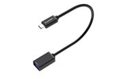 USB kaapelit - Wozinsky WOTGY1S USB-C 3.0 (male) - USB-A 3.0 (female) OTG Adapter - Black - 5907769376764