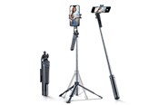 Puhelin - Muut lisävarusteet - Wozinsky Selfie stick WC1Y70S telescopic tripod 1.7m with phone holder - black - 5907769384554