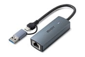 Verkkokortit (verkkosovittimet, tulostuspalvelimet jne.) - Lindy USB 3.2 Gen 1 to 5G Ethernet Converter - 43415