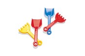 Ulkoleikit - Dantoy Shovel & Rake 21-24 cm - Assorted - 1142