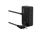 Puhelin - Adapterit & Laturit - Wozinsky WSL-440 440W Gan QC3 Charging Station - Black - 5907769385070