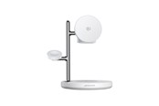 Puhelin - Adapterit & Laturit - Joyroom JR-W23 Qi2 4-in-1 desktop charger with built-in inductive night light - white - JR-W23