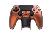 Pelit - lisävarusteet - Deltaco GAMING Metallic Spray-Painted PS5 Wireless Controller with Charging Dock - Wired Controller - Android - GAM-199-ORANGECOPPER