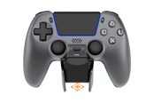 Pelit - lisävarusteet - Deltaco GAMING Metallic Spray-Painted PS5 Wireless Controller with Charging Dock - Wired Controller - Android - GAM-199-STEELGRAY