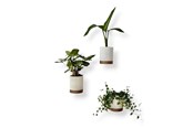 Sisustus - Simiu Flower Pot Hiders For Wall - White/Mocha - 3 pcs - 8cm high - 5714255012118