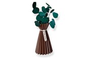 Sisustus - Simiu SLOZENA - Pleated Vase - 18 cm - Wood Look - Mocha - 5714255012224