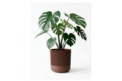 Sisustus - Simiu GROWLOFT - Flower Pot Shelter With Drip Tray - Mocha - 8.2cm high - 5714255012132