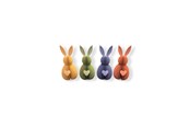 Sisustus - Simiu LUNARI - Easter bunnies in mixed colors - 4pcs - 10 cm - 5714255012491
