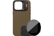 Puhelin - Adapterit & Laturit - PolarPro Kit - LiteChaser iPhone 15 Pro Case Deser - 131148