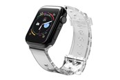 Smartwatch - Lisävarusteet - Hurtel Silicone Strap Bracelet Bracelet Strap Light for Apple Watch 42 / 44 mm - Black - 5907769332722
