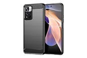 Puhelin - Kannet ja kotelot - Hurtel Carbon Case flexible case cover Xiaomi Redmi Note 11 Pro+ 5G (China) / 11 Pro 5G (China) / Mi11i HyperCharge / Poco X4 NFC Black - 5907769337468