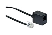 Verkkokaapelit - Schwaiger phone extension cable - 10 m - black - Musta - 10m - TVL6332 533