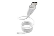 USB kaapelit - empower by PanzerGlass Magnetic 240W USB-C to USB-C Cable | USB 2.0 | 1.5M | Silver White - EM84572