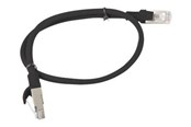 Verkkokaapelit - Lanberg patch cable - 50 cm - black RAL 9004 - Musta - 0.5m - PCU6-10CC-0050-BK