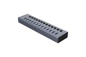 USB hub - ORICO BT2U3-13AB Hub 13x USB-A 3.0 with switches - gray USB hub - 13 porttia - USB 3.0 - Harmaa - BT2U3-13AB-EU-GY-BP