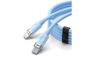 USB kaapelit - ORICO CDX 60W 3A Power Delivery USB-C - USB-C cable 1m - blue - CDX-60CC-BL-BP