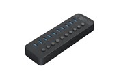 USB hub - ORICO CT2U3-10AB 10x USB-A 3.0 Hub with Switches - Black USB hub - 10 porttia - USB 3.0 - Musta - CT2U3-10AB-EU-BK-BP