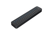 USB hub - ORICO CT2U3-16AB 16x USB-A 3.0 Hub with Switches - Black USB hub - 16 porttia - USB 3.0 - Musta - CT2U3-16AB-EU-BK-BP