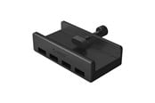 USB hub - ORICO MH4PU Hub Clamp-Mounted 4x USB-A 3.0 - Black USB hub - 4 porttia - USB 3.0 - Musta - MH4PU-BK-BP