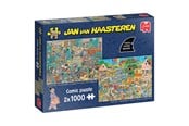 Palapelit - Jumbo Jan van Haasteren Jigsaw Puzzle - Music Store and Holiday Itching 2x1000 pcs. Lattia - 1110100644
