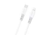 USB kaapelit - Dudao L25SX 30W USB-C - Lightning Cable with Soft Silicone Braid 2m - White - 6976625336388
