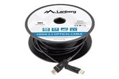 Näyttökaapeli - Lanberg HDMI cable with Ethernet - 30 m - CA-HDMI-30FB-0300-BK