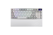 Näppäimistöt - ASUS ROG Azoth 96 HE - Pelinäppäimistö - Pohjoismainen - Valkoinen - 90MP040H-BKNA30