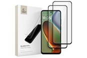 Puhelintarvikkeet - Näytönsuojat - Tech-Protect Glass Fit+ 2-Pack Tempered Glass for Motorola Moto G15 / G15 Power / G05 / E15 - Black - 5906302361236