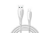 USB kaapelit - Joyroom S-A59 Vibrant Series 3A USB-A - Lightning cable 1.2m - white - S-A59 A-L 3A 1.2m white