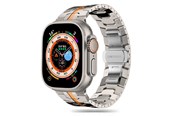 Smartwatch - Lisävarusteet - Tech-Protect Line Bracelet for Apple Watch 4 / 5 / 6 / 7 / 8 / 9 / SE / Ultra 1 / 2 (42 / 44 / 45 / 49 mm) - Titanium Orange - 5906203697311