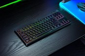 Näppäimistöt - Razer BlackWidow V4 Low-Profile TKL HyperSpeed - Orange Mechanical - Pelinäppäimistö - ilman numpadia - Englanti (US) - Musta - RZ03-05450700-R3M1